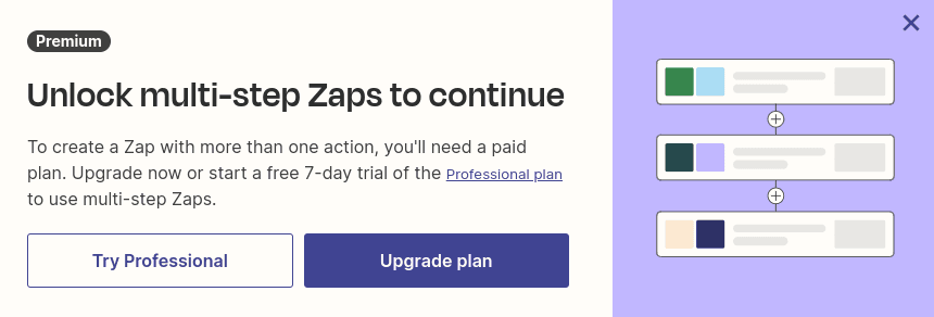 Zapier Paywall