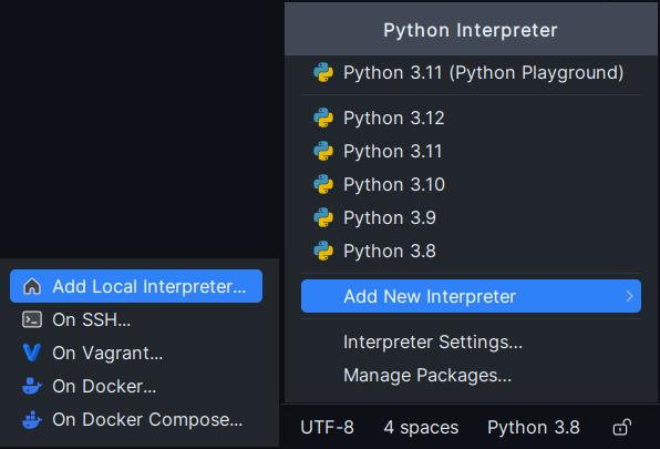 Python Interpreter Versions